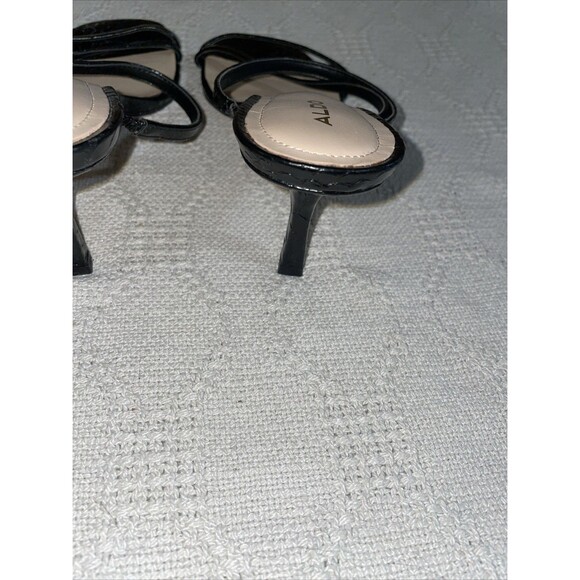 Aldo Women’s Strappy Dress Shoes Size 8 M Black Going Out Party Fun - Picture 12 of 12